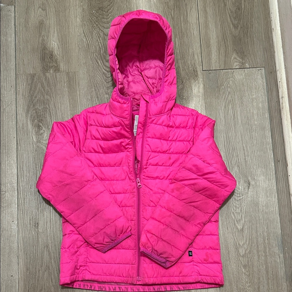 GAP Kids Vivid Pink Puffer Jacket